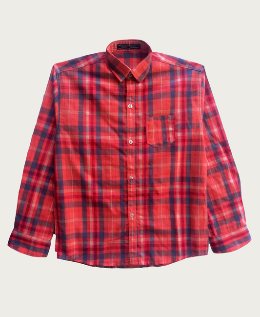 Red Check Casual Shirt