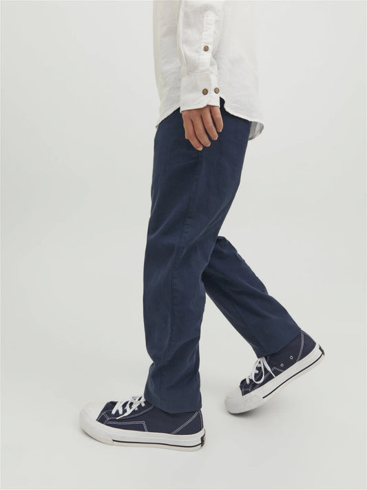 NAVY BLUE COTTON CHINOS