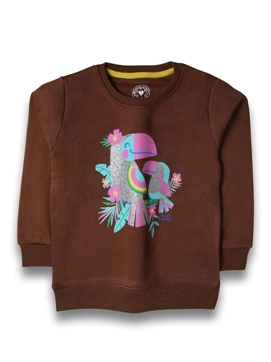 Girls Chocolate Sweatshirt