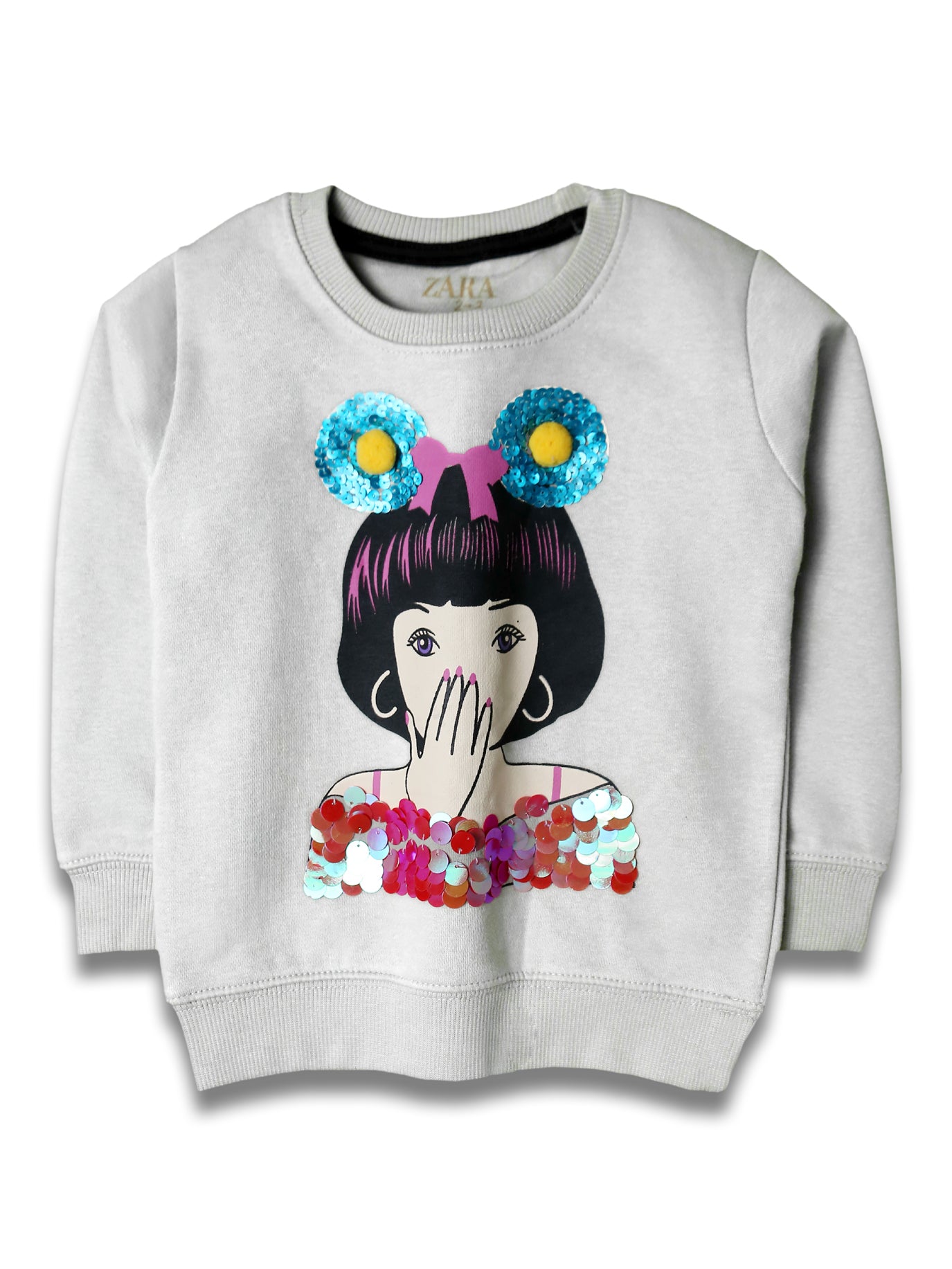 Girls Face Sweatshirt