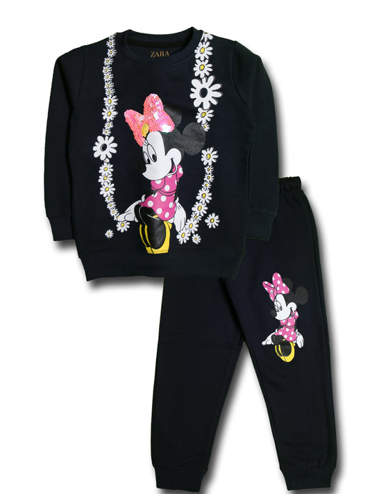 Girls Navy Blue Tracksuit