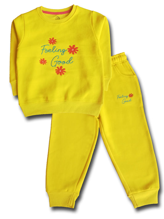 Girls Yellow Tracksuit